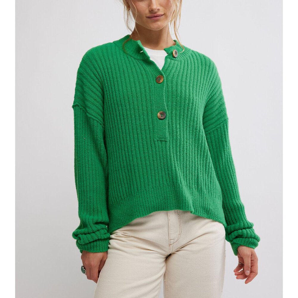 FREE PEOPLE Cocoa Henley / Rolling Hills